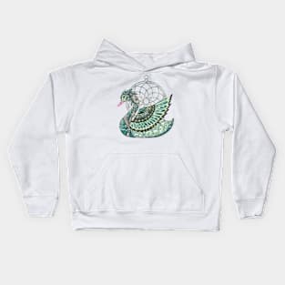 Wonderful elegant swan Kids Hoodie